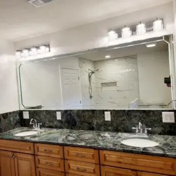 Bathroom double sink vanity mirror